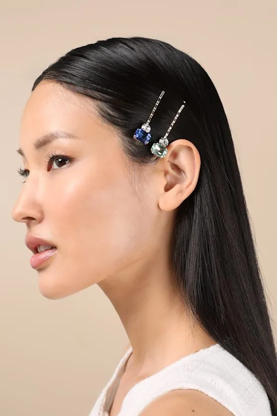 Metal Gold Cloud and Gem 8-Piece Hair Pin Set sold by Lulus product image thumbnail 4