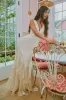 Deluca Ivory Sleeveless Ruffled Maxi Dress sold by Lulus