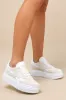 Campio Extra Chalk and White Suede Leather Sneakers sold by Lulus