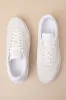 Campio Extra Chalk and White Suede Leather Sneakers sold by Lulus