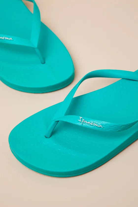 Anat Dark Green Colors Fem Flip Flops sold by Lulus product image thumbnail 3