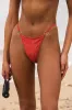 Darya Red Lurex O-Ring Cheeky Bikini Bottoms sold by Lulus
