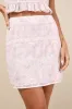 Haddie Light Pink Embroidered High-Rise Mini Skirt sold by Lulus