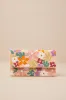 Lisanne Peach Multi Floral Beaded Clutch sold by Lulus