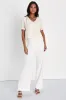 Appreciate the Aesthetic Ivory Plisse Short Sleeve Top sold by Lulus