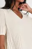 Appreciate the Aesthetic Ivory Plisse Short Sleeve Top sold by Lulus