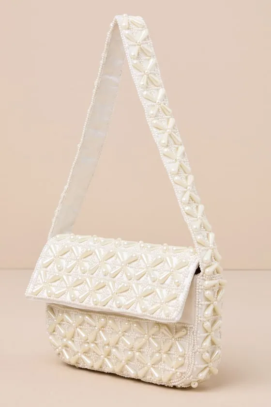 Luxe Perception Ivory Pearl Beaded Mini Shoulder Bag sold by Lulus product image thumbnail 2