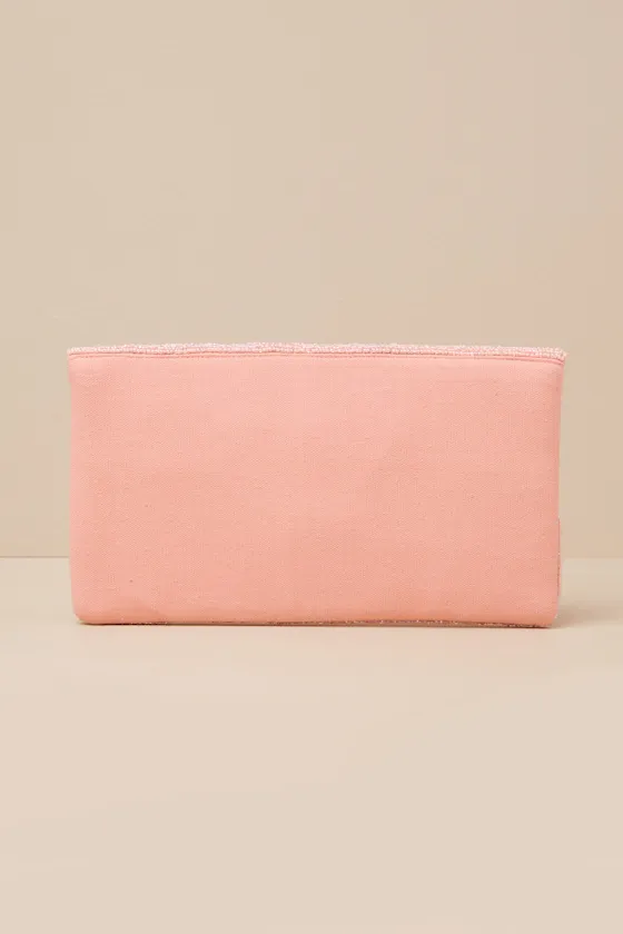 Exclusive Presence Pink Beaded Floral Clutch sold by Lulus product image thumbnail 3