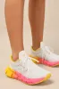 FloatZig 1 Chalk and Atomic Pink Mesh Sneakers sold by Lulus