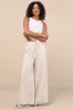 Brisa Beige Cuffed Wide-Leg Pants sold by Lulus