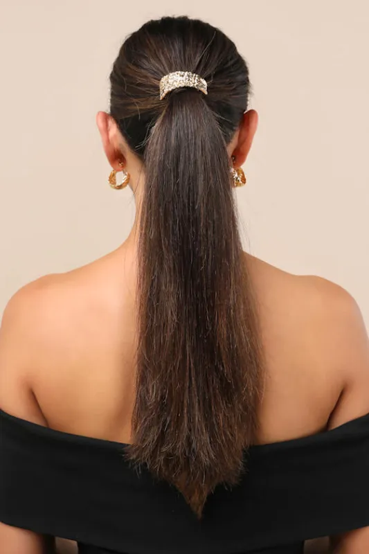 Kayra Gold Textured Three-Piece Hair Band Set sold by Lulus