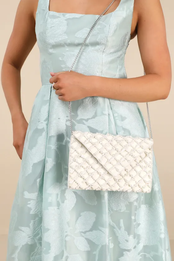 Allura Ivory Pearl Beaded Clutch sold by Lulus product image thumbnail 3