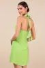 Theresia Lime Green O-Ring Halter Mini Dress sold by Lulus