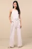 Messina Beige Striped Wide-Leg Jumpsuit sold by Lulus