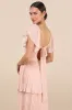 Notorious Charm Blush Pleated Flutter Sleeve Maxi Dress sold by Lulus