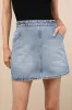 Charlie Medium Wash Denim Mini Skirt sold by Lulus