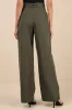 Baron Olive Green Belted High-Rise Wide-Leg Pants sold by Lulus