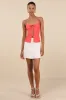 Annelie Coral Textured Knit Lace-Up Tank Top sold by Lulus
