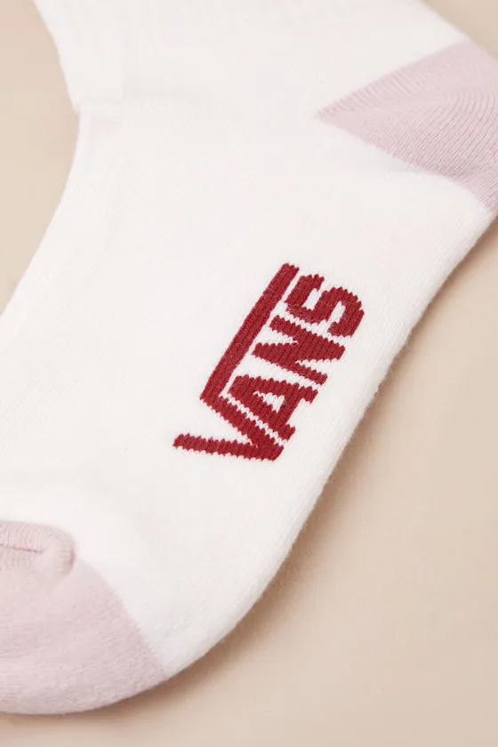Checker White and Rose Pink Flag Crew Socks sold by Lulus product image thumbnail 4