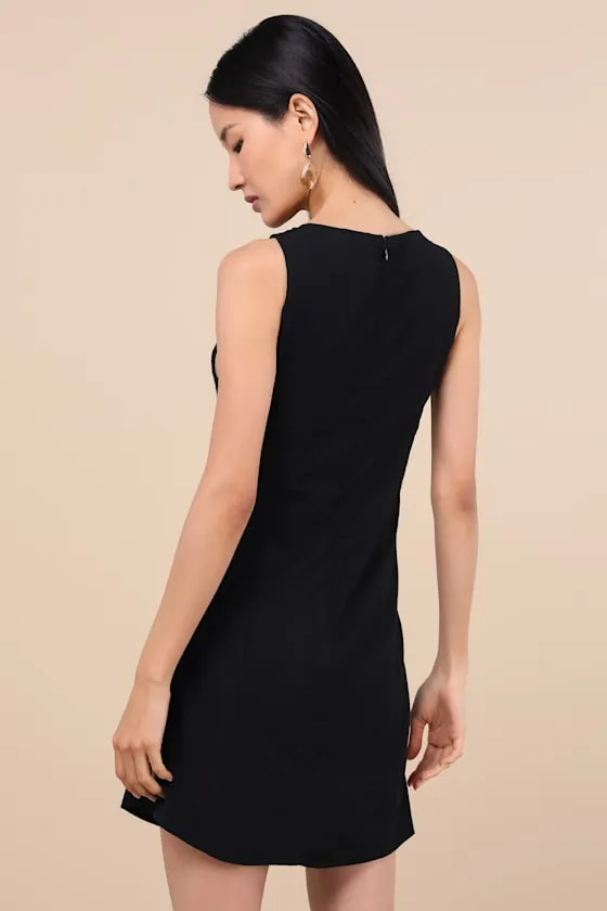Decidedly Summery Black Cutout Sleeveless O-Ring Mini Dress sold by Lulus product image thumbnail 4