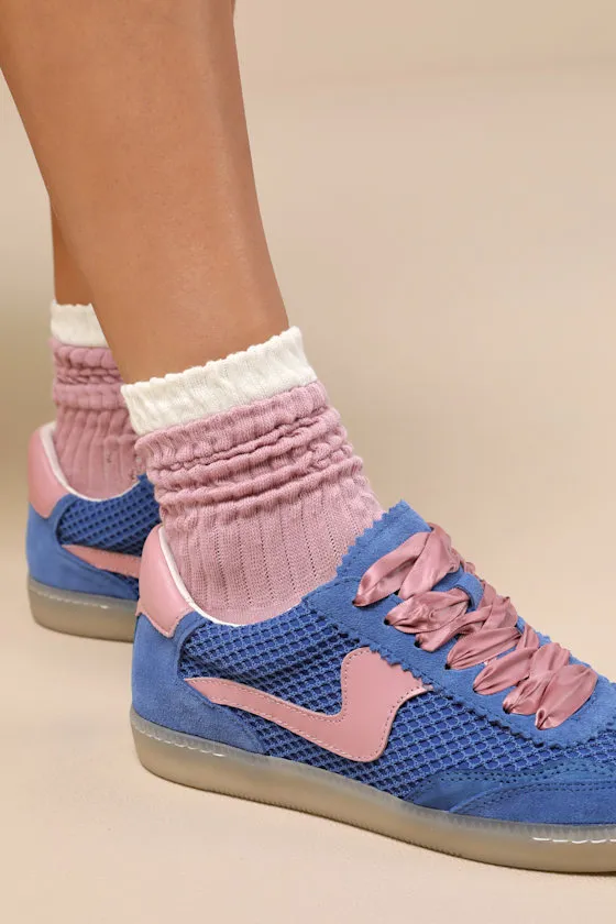 Notice Royal Blue Woven Mesh Sneakers sold by Lulus product image thumbnail 3