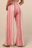 Split Spirit Multi Boho Print Wide-Leg Slit-Front Pants sold by Lulus