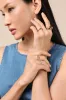 Eden Gold Stackable Five-Piece Ring Set sold by Lulus
