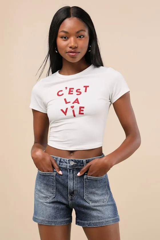 Jolie Medium Wash Denim High-Rise Sailor Shorts sold by Lulus