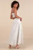 Sabino Beige Striped Drop Waist Two-Piece Midi Dress sold by Lulus