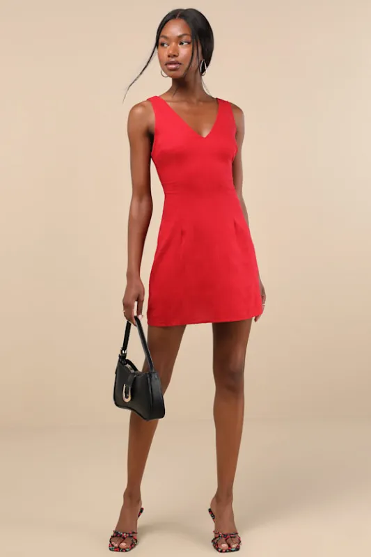 Packing for Positano Red Linen Sleeveless Mini Dress sold by Lulus