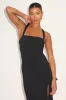 Rumi Black Sleeveless Column Midi Dress sold by Lulus