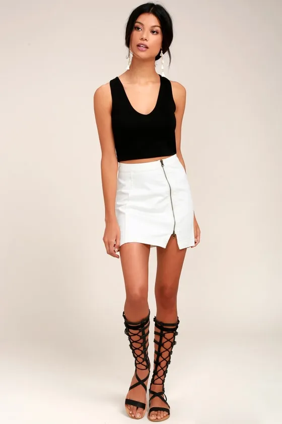 Feel Like Dancing Black Crop Top sold by Lulus product image thumbnail 3