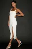 Rumi White Sleeveless Column Midi Dress sold by Lulus