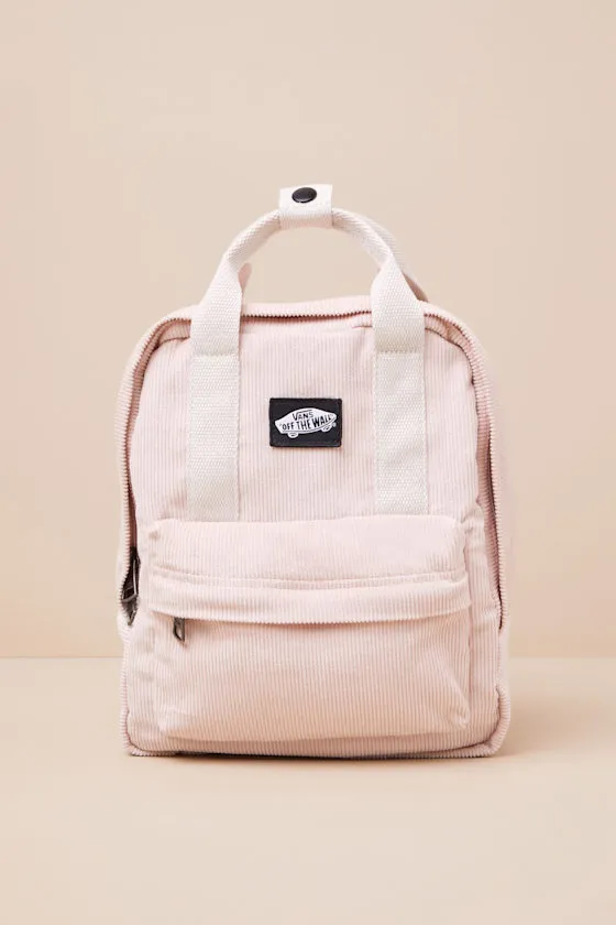 Low Key Blush Pink Corduroy Mini Backpack sold by Lulus