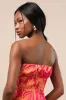 Luana Pink and Orange Floral Crop Top sold by Lulus