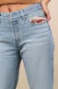 501 90's Ankle Light Wash Embroidered Straight Leg Jeans sold by Lulus
