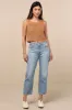 501 90's Ankle Light Wash Embroidered Straight Leg Jeans sold by Lulus