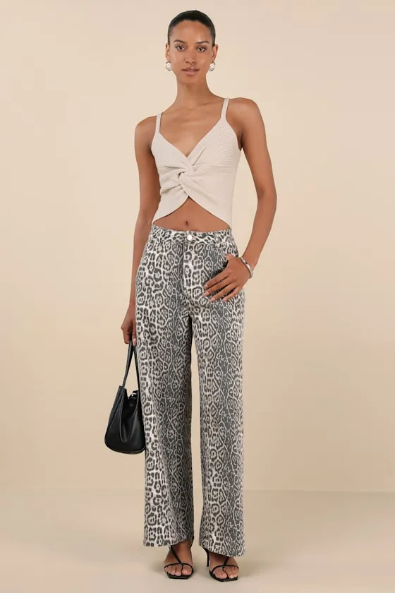 Melika Beige Ribbed Knotted Crop Tank Top sold by Lulus product image thumbnail 4