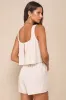 Effortless Escape Beige Linen Sleeveless Flounce Romper sold by Lulus
