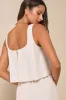Effortless Escape Beige Linen Sleeveless Flounce Romper sold by Lulus