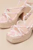 Thomasin Pink Tropical Print Platform High Heel Sandals sold by Lulus