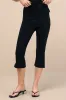 Agnete Black High-Rise Capri Pants sold by Lulus