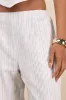 Anahita Cream and Blue Striped Mid-Rise Straight Leg Pants sold by Lulus
