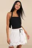 Mailys Ivory Paisley Eyelet Embroidered Mini Skirt sold by Lulus