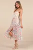 Mahryn Beige 3D Floral Embroidered Midi Bodysuit Dress sold by Lulus