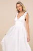 Aero White Embroidered Tie-Strap A-Line Midi Dress sold by Lulus