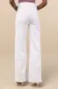 Far Out White Wide-Leg Seamed Raw Hem High-Rise Jeans sold by Lulus