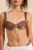 Delphia Gold Pearl Body Chain Harness sold by Lulus