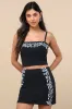 Rosabella Black Floral Embroidered Two-Piece Mini Dress sold by Lulus