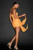 Seneca Light Orange Mesh Bodycon Sash Mini Dress sold by Lulus